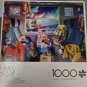 Buffalo Lars Stewart Iceland Train Journey 1000 Piece Puzzle